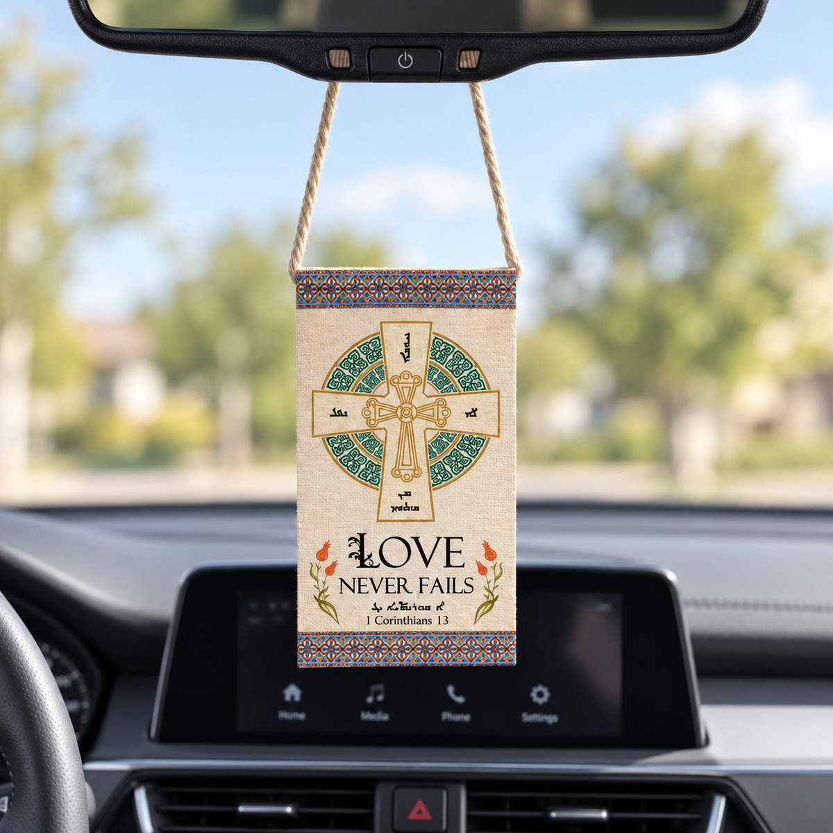 5 Bible Verse Car Charms –  Syriac Aramaic Bible Verse, Aramaic Bible Quote, Assyrian bible, Assyrian gifts